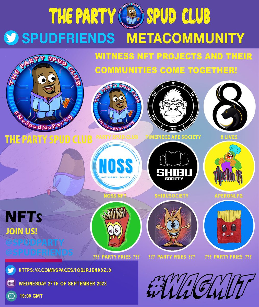 lux_bali_living's tweet image. Get ready for another awesome X-Space! 🥳

▶️ x.com/i/spaces/1OdJr… ◀️

‼️ Like, RT, set reminder, tag 3 and be in Space for free NFT  ‼️

The following projects will be joining us:

- The Party Spud Club discord.gg/thepartyspudcl…
- NossNFT discord.gg/EvB33KtKHn
- ShibuSociety…