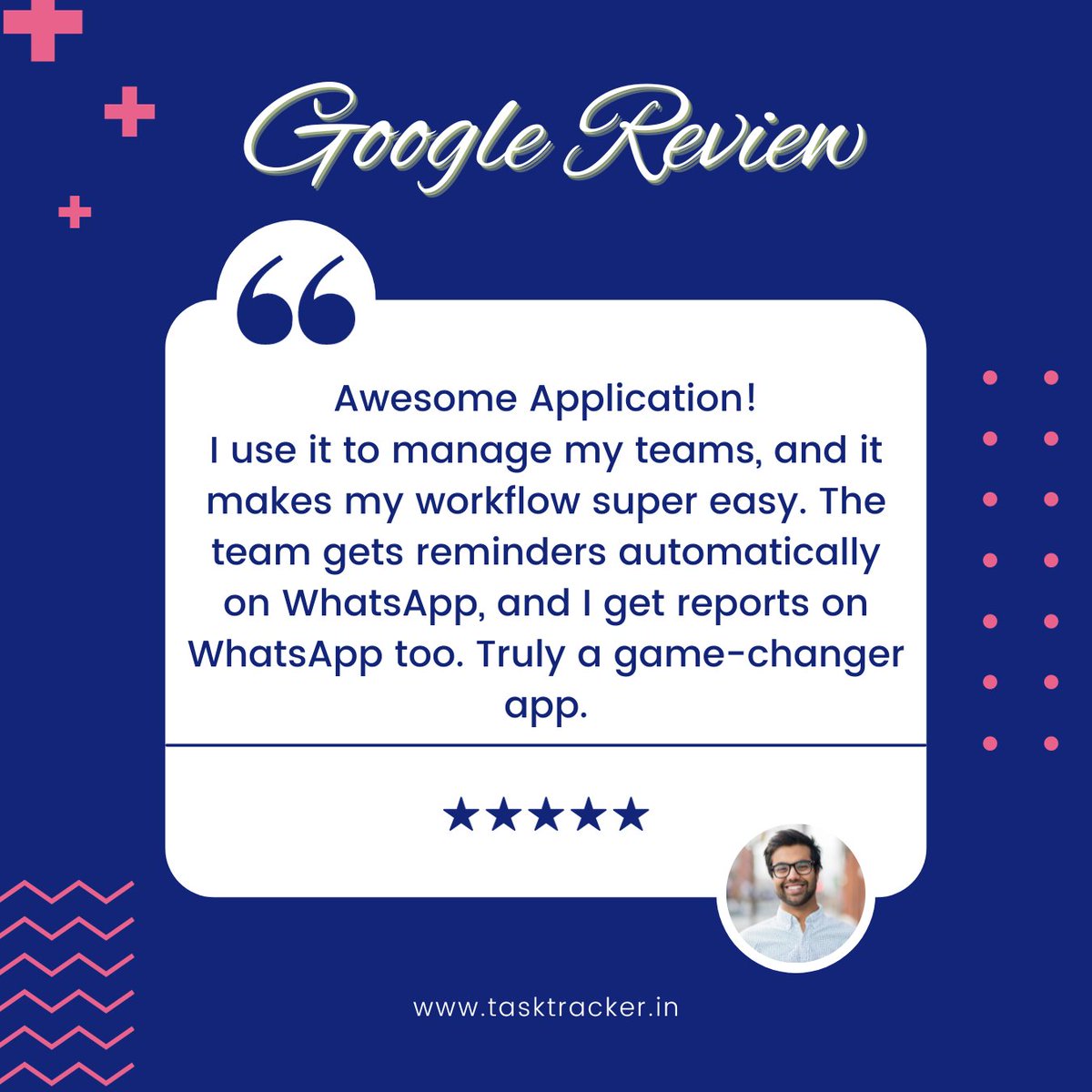 Tasktracker_in's tweet image. Real stories, real smiles! Your reviews warm our hearts and inspire us to keep pushing for excellence. We&apos;re here to make your productivity journey smoother, and your positive experiences drive us forward. 

Thank you for being part of the Task Tracker family!  

#clientpost