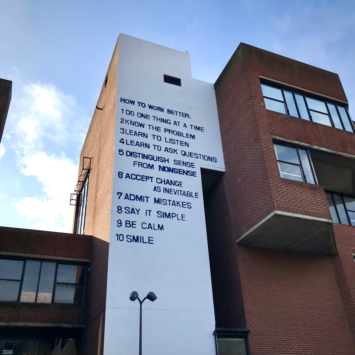 Chester Contemporary is now underway, have a look at the wonderful animations by Tim Foxon on the screens in the market and the How to Work Better mural now completed in Exchange Square. Lots more to see:
cwac.co/SJMtG