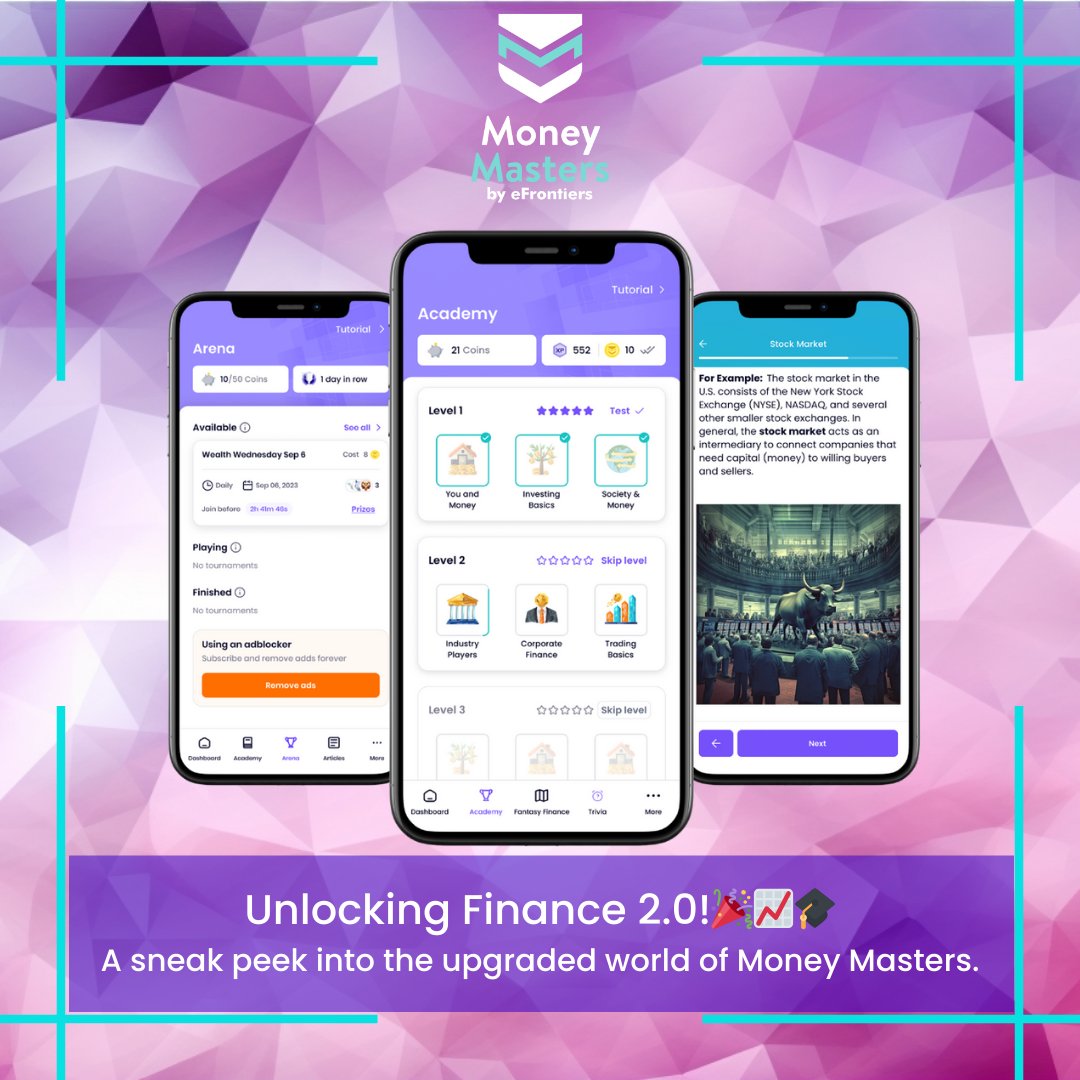moneymastersapp's tweet photo. 🚀 Exciting news from Money Masters! We're leveling up with Version 2.0 - making financial learning even more engaging and fun. Games, rewards, and so much more on the horizon. Stay tuned for our launch date! 🎉 #Finance #EduTech #MoneyMatters #ComingSoon @Arctonhq https://t.co/riwtAr5U3D