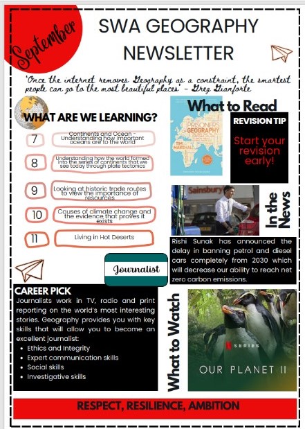 FairfaxSWA's tweet photo. Please take a look at our Geography &amp; History Newsletters, these are also on our Academy website and can be found in the 'Student Life' section under 'Subject Resources'. https://t.co/1WpX71lsSn