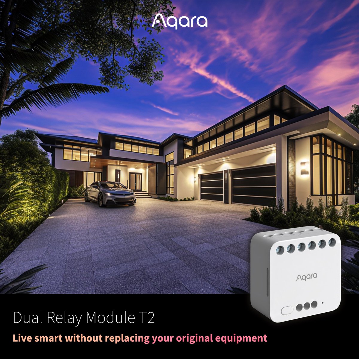 AqaraSmarthouse's tweet photo. Today is the day we've all been eagerly waiting for! 🎉 Aqara is absolutely thrilled to introduce the world to our latest innovation, the Dual Relay Module T2, available now to elevate your smart home experience! https://t.co/9ZJADufV79