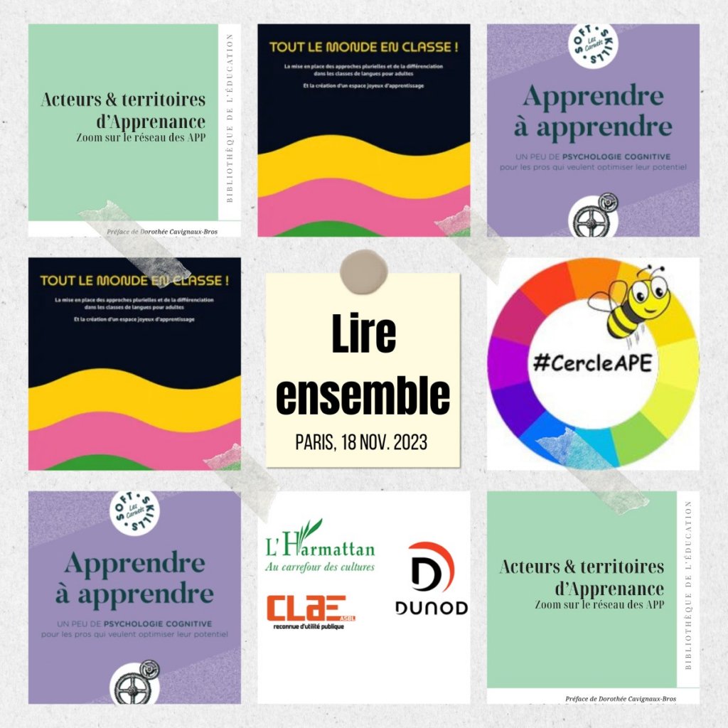 Retrouvons-nous pour #LireEnsemble le 18 novembre à #Paris
Inscrivez-vous gratuitement à cette page à partir du 1er octobre 
➡️cercleape.com/?p=6527