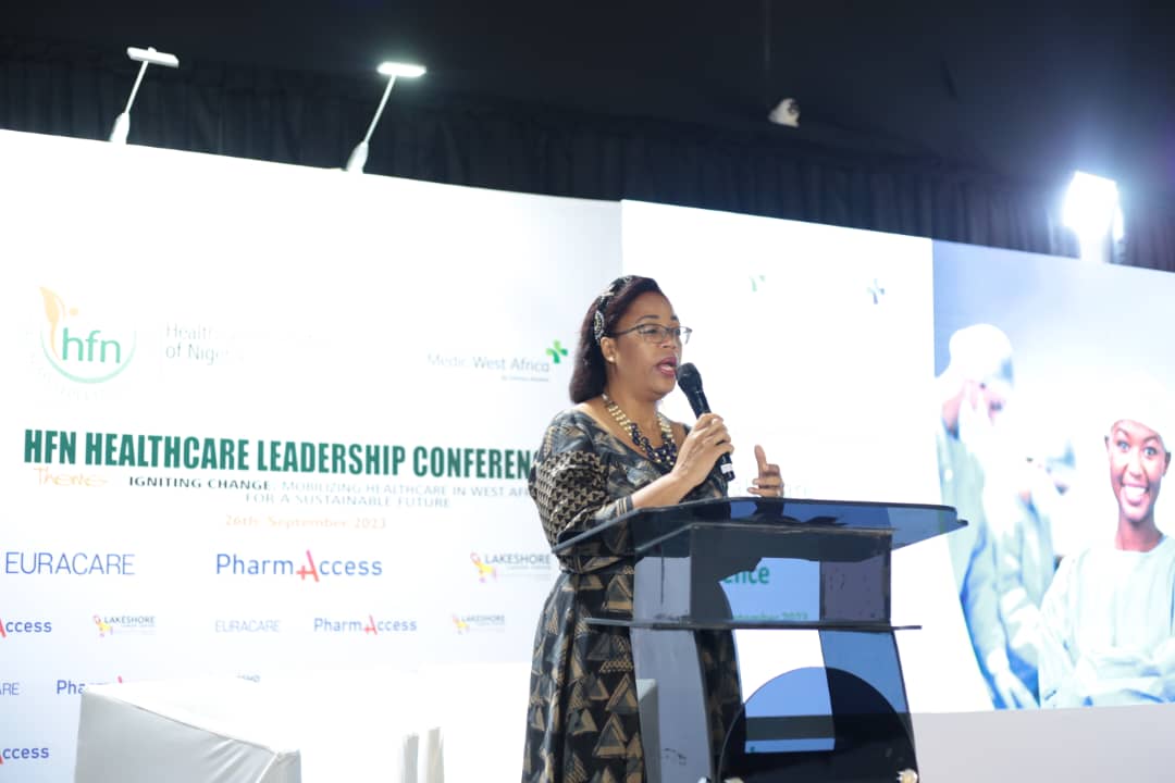 hfn_nigeria's tweet image. Exciting start at the HFN Healthcare Leadership Conference 2023! 🌟 

Dr. Pamela Ajayi, President of the Healthcare Federation of Nigeria, delivered a powerful opening address, framing the conference&apos;s goals and objectives. 🗣️✨ 

#openingremarks #HFN #hlc2023 #health