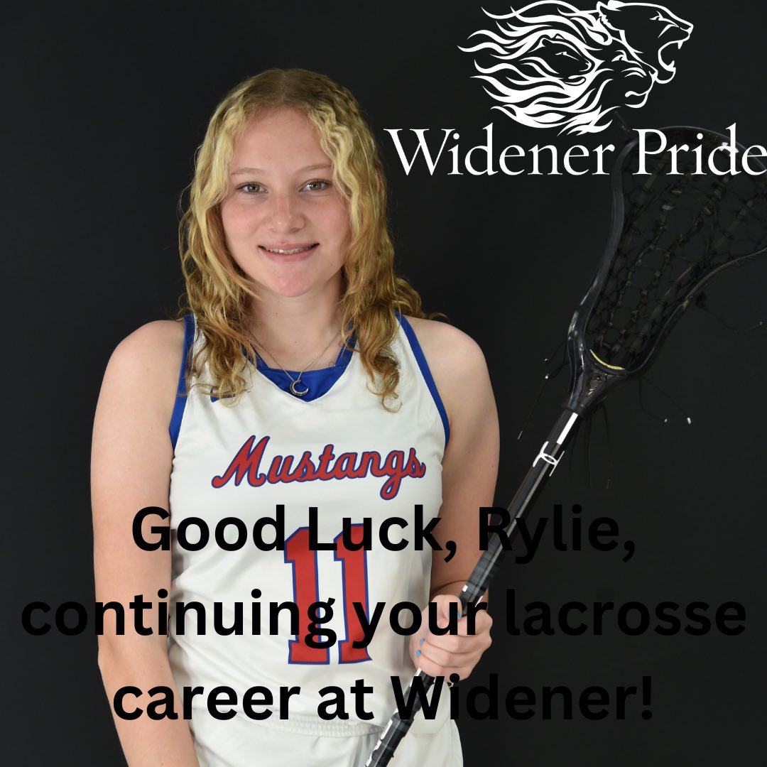 Congrats, Riley! And best of luck continuing your career at Widener!! #alwaysamustang #mustsngsforever