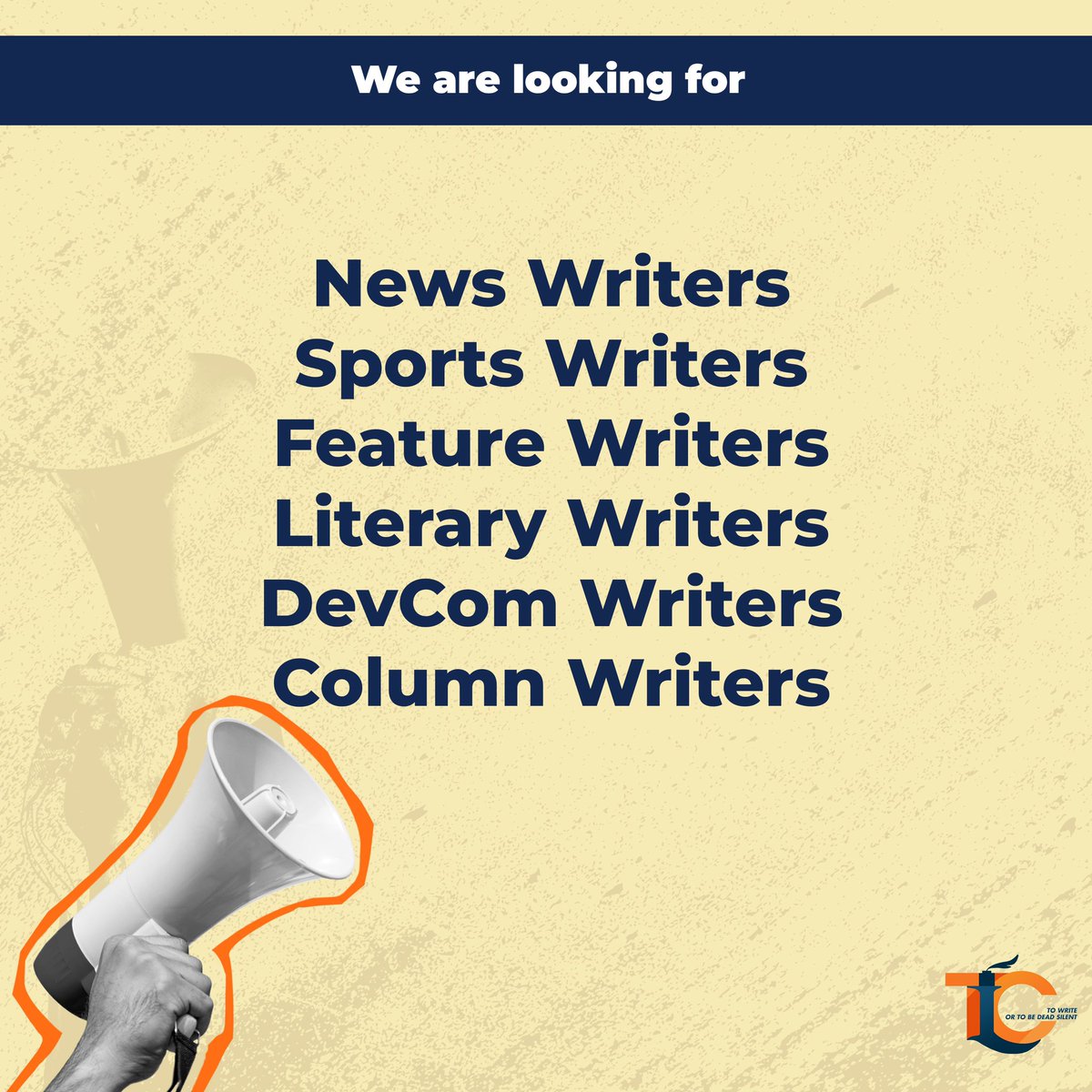 LouisianCourier's tweet photo. Be a TLC member! 📢

The Louisian Courier is thrilled to announce that we are recruiting new campus journalists!

Click the link to register:
https://t.co/nHvfaNzzHh

#ToWriteOrToBeDeadSilent https://t.co/qgpYlpqOgH