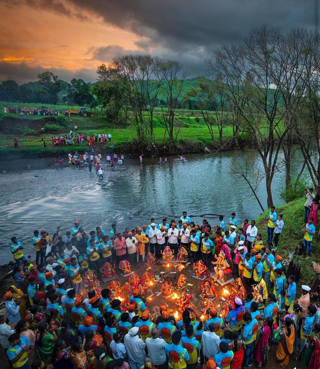Ganpati visarjan in konkan