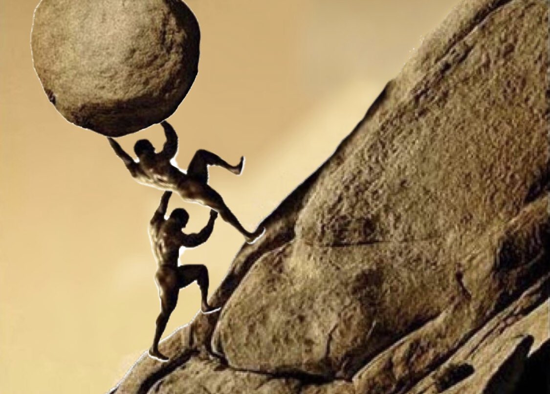 daily_sisyphus's tweet photo. one must imagine sisyphus needing a little help https://t.co/9G7Yv3b8y9