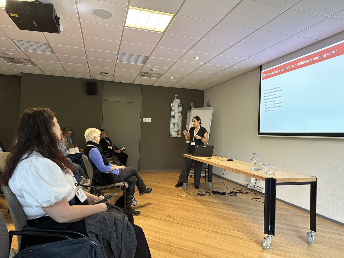 KatherineOHar18's tweet photo. The Cornell Periop Team with a podium presentation and poster prestation at ICPAN in Amsterdam! @a_cabredo @lystra_m #interpreterservice #LCC #patientexperience #nursing #internationalconference https://t.co/ls4angynbQ