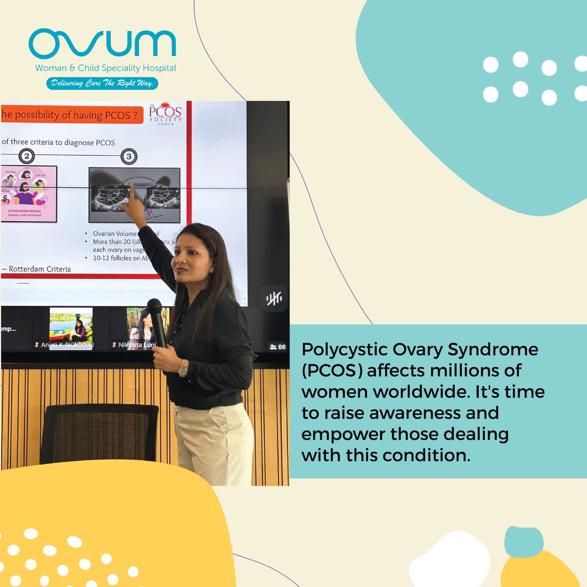 OVUMHospitals's tweet image. We are thrilled to share that Dr. Geetha recently conducted an educational program on PCOS awareness titled &quot;Unravelling the Puzzle of PCOS&quot; at Walmart Global Tech.  

#WalmartGlobalTech #PCOSAwareness #PCOS  #ovumwomanandchildcare #ovumneonatal #ovumhospitals #SoComeToOvum