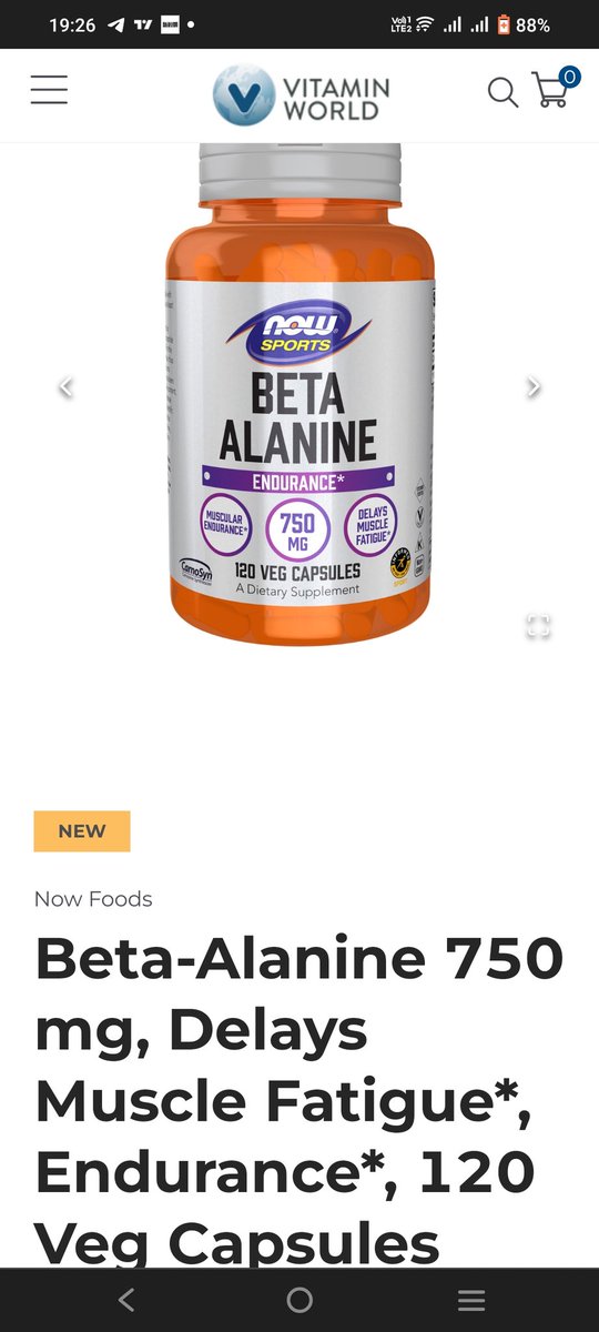 🎊📷 Get ready to power through your workouts with NOW® Sports Beta-Alanine! 

affiliate.alcaamp.com/scripts/5onc72…

 #NOWSports #StrengthTraining #MuscleRecovery #WorkoutGoals #CarnoSyn #ScientificallyProven #Vitaminworld #BuyOneGetOne #FitnessMotivation