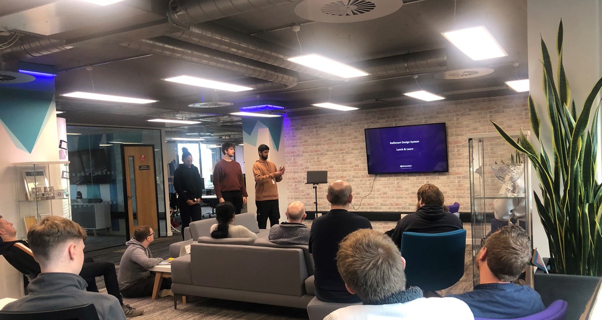 3Squared's tweet image. It’s our favourite time of the month to have lunch- it’s #LunchandLearn day! Today our team enjoyed sushi from @letssushisheff and pizza from Rudy&apos;s Pizza Sheffield, while the brilliant Shon, Nikita and Jake hosted a session on #RailSmart Design system: lnkd.in/eijhSjBT