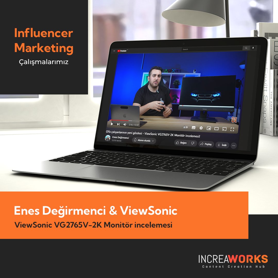 IncreaWorks (@increaworks) on Twitter photo Enes Değirmenci & ViewSonic ile beraber yaptığımız iş birlikteliğinde Viewsonic VG2765V-2K Monitör incelemesini gerçekleştirdik.
#increaworks #influencermarketing #dijitalpazarlama Enes Değirmenci & ViewSonic ile beraber yaptığımız iş birlikteliğinde Viewsonic VG2765V-2K Monitör incelemesini gerçekleştirdik.
#increaworks #influencermarketing #dijitalpazarlama