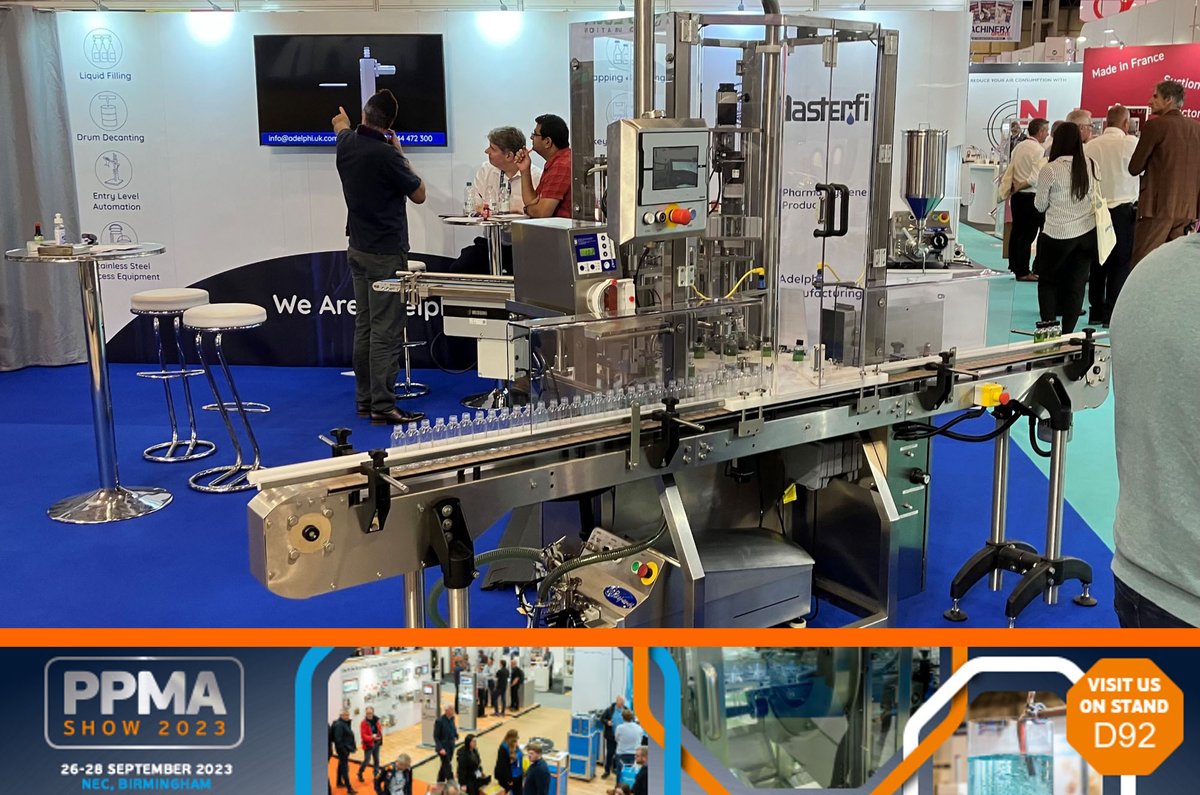 Adelphi_Group's tweet image. #PPMAshow2023 is underway!
Colleagues from @AdelphiManufac1, @AMasterfil &  @PharmaHygiene welcome you to visit stand D92. Our team are on-hand to discuss your production challenges & demonstrate the production solutions.
By your side for over 75 years - info@adelphi.uk.com