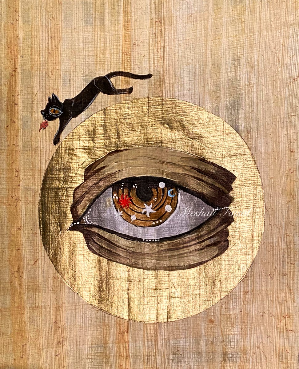 "الصاجة :أم حدب"
لوحة غلاف "سِفرُ العباءة"..

و لوحة غلاف "سِفرُ التبّة" ؛
"القط"

من رواية (أسفار مدينة الطين) 
للكاتب سعود السنعوسي