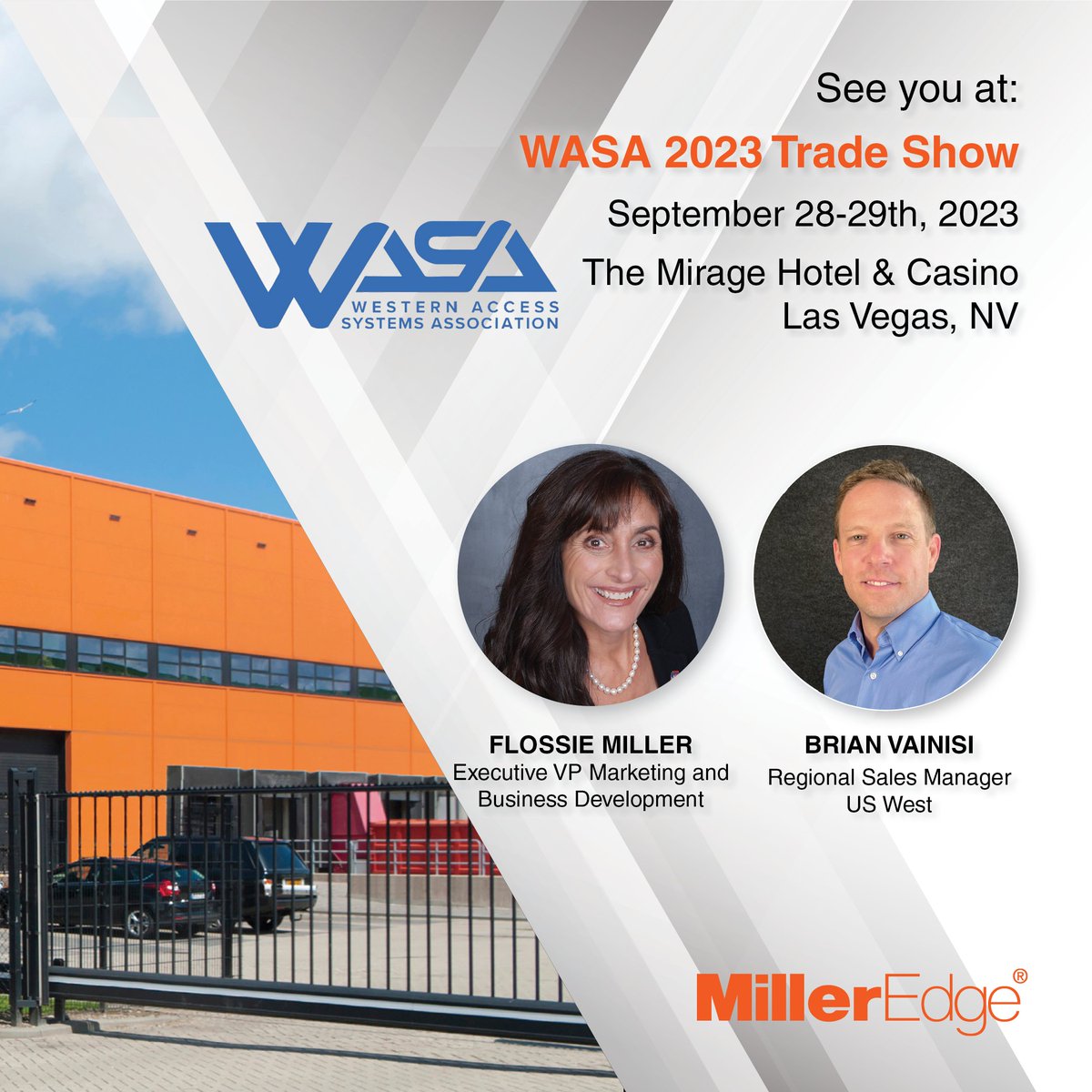 MillerEdge's tweet photo. Visit us at booth #39 at the @WASAorg Trade Show this week to see what we have in store for dependable entrapment protection for automated vehicular gates, motorized doors, and more!

#milleredge #wasa2023 #wasatradeshow2023 https://t.co/REU1c8xn46