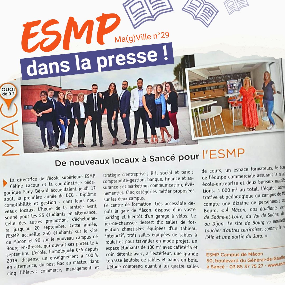 📰 Merci Magville pour ce formidable article dans le numéro de la rentrée !

✅ N'hésitez pas à le lire et à vous préparer pour la meilleure année scolaire qui soit 👉macon.magville.fr/magazine/magvi…