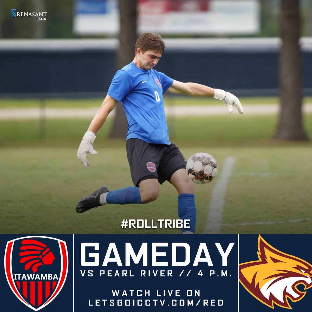 #ICCMSC GameDay
⚽️ vs. Pearl River
🕓 4 p.m.
📍 ICC Soccer Complex
📺 LetsGoICCTV.com/red
🏹 #RollTribe