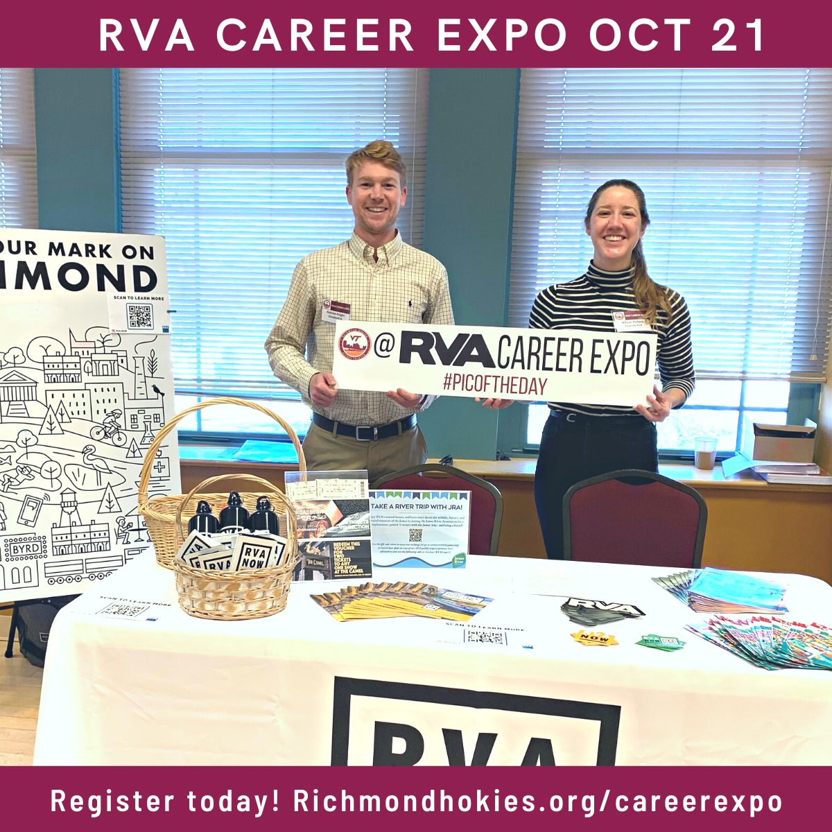 Seeking a career change or  internship? Check out the #RVACareerExpo on Oct 20th at the Cultural Arts Center of Glen Allen. Can't make it in person? No problem! Register today and upload your resume so employers can find you! ow.ly/kntJ50KNNTR #newcareer #jobs