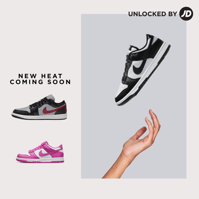 J23app's tweet photo. Jordan 1 Lows and Nike Dunk Lows 10am ET / 7am PT

JD Sports -> https://t.co/YFRPVuJSJ1

Finish Line -> https://t.co/ZRM5n71k8b https://t.co/Ik46p6NRKx