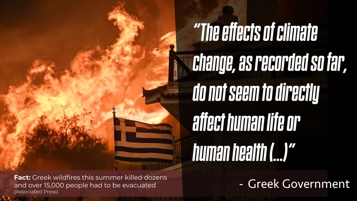 PM <a href="/kmitsotakis/">Kyriakos Mitsotakis</a> – you didn’t think we would read what the Greek government is arguing in court against 6 young victims of climate change <a href="/Y4CJ_/">Youth4ClimateJustice</a>. But #WeAreWatching! Stop fighting against these kids, do your part for #ClimateJustice NOW 🌍