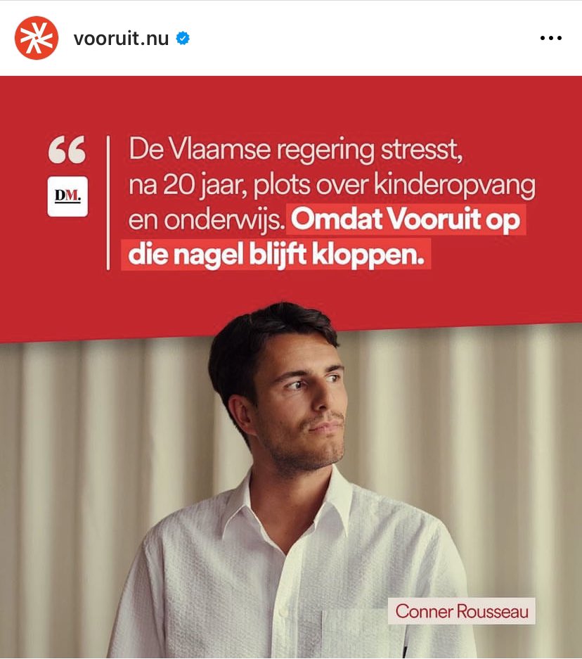 lauwerskarl's tweet photo. Wat een mop van @vooruit_nu om de forse investering van @crevits en @VlaReg in kinderopvang te willen kapen.
Het enige dat de socialisten al hebben voorgesteld was ‘verplichte kinderopvang’. Alsof ouders geen eigen keuze kunnen maken! https://t.co/vh7b7i1dbm