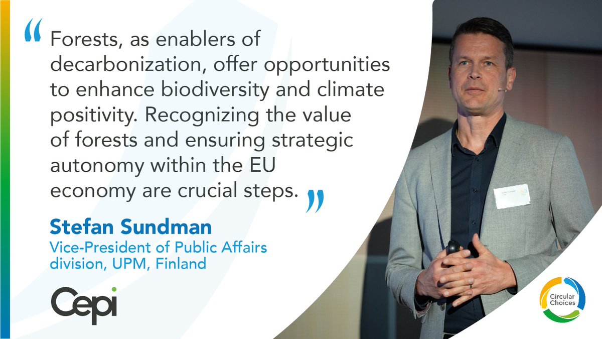 “In the quest for sustainability, we must shift our focus to raw materials. With a legacy spanning 140 years, <a href="/UPMGlobal/">UPM</a> exemplifies adaptability. We're not confined by sectorial boundaries; we're planting trees worldwide and refining wood pulp into versatile materials.", says