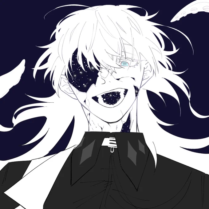 #ショウゾウ画 朝焼けと夜更けのひと 