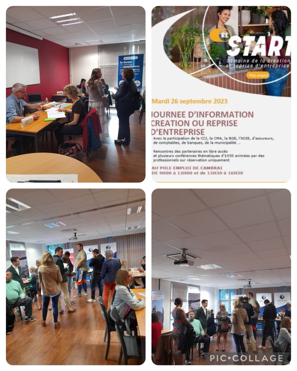 📹En direct de l’agence de Cambrai : 60 porteurs de projet ont reçus des conseils d’experts: CMA,CCI,BGE,Adie , le crédit agricole, l’agglomération de Cambrai, comptable…Merci à tous pour leur implication🙏🙏