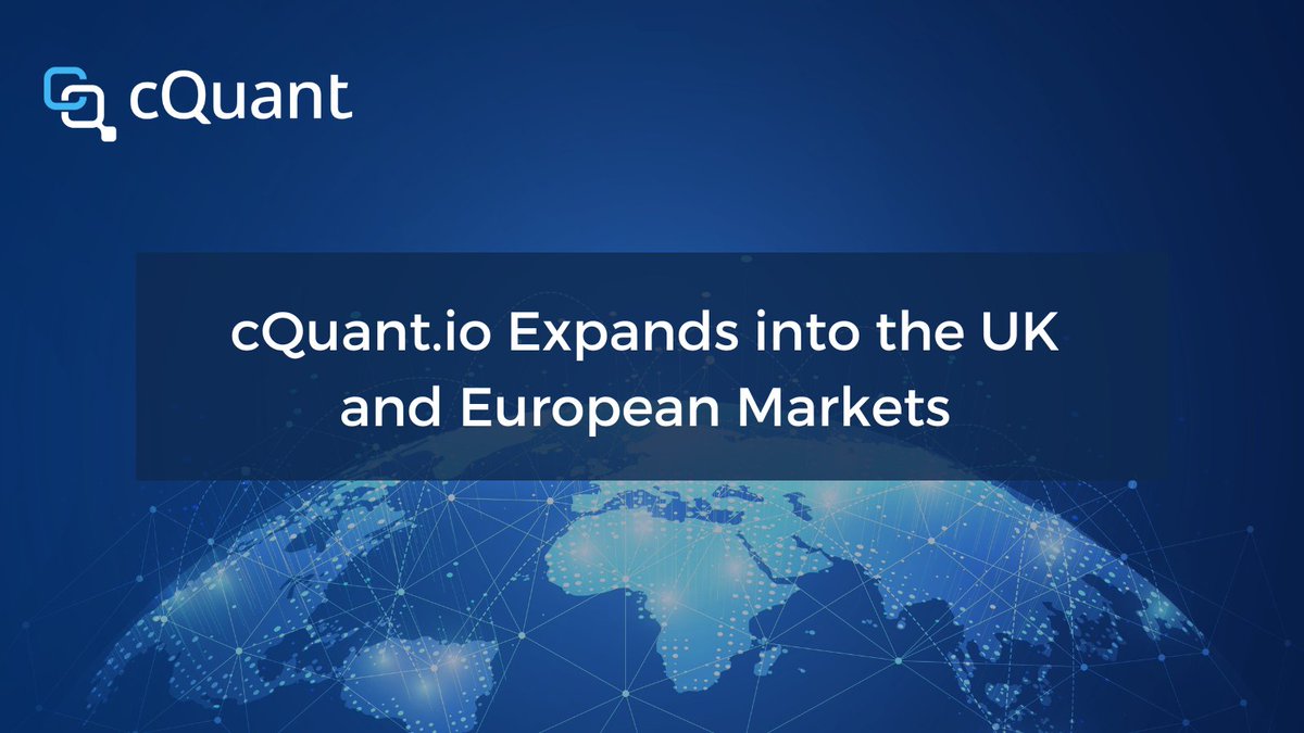 cquant_io's tweet photo. “Having a physical presence in Europe is an investment that will allow greater attention to our current and future European clients, as well as provide greater insight into the European energy market.” -David Leevan, CEO of https://t.co/vz15E0joIj

https://t.co/oLPkmV9eiS https://t.co/yJQe5CNzkg