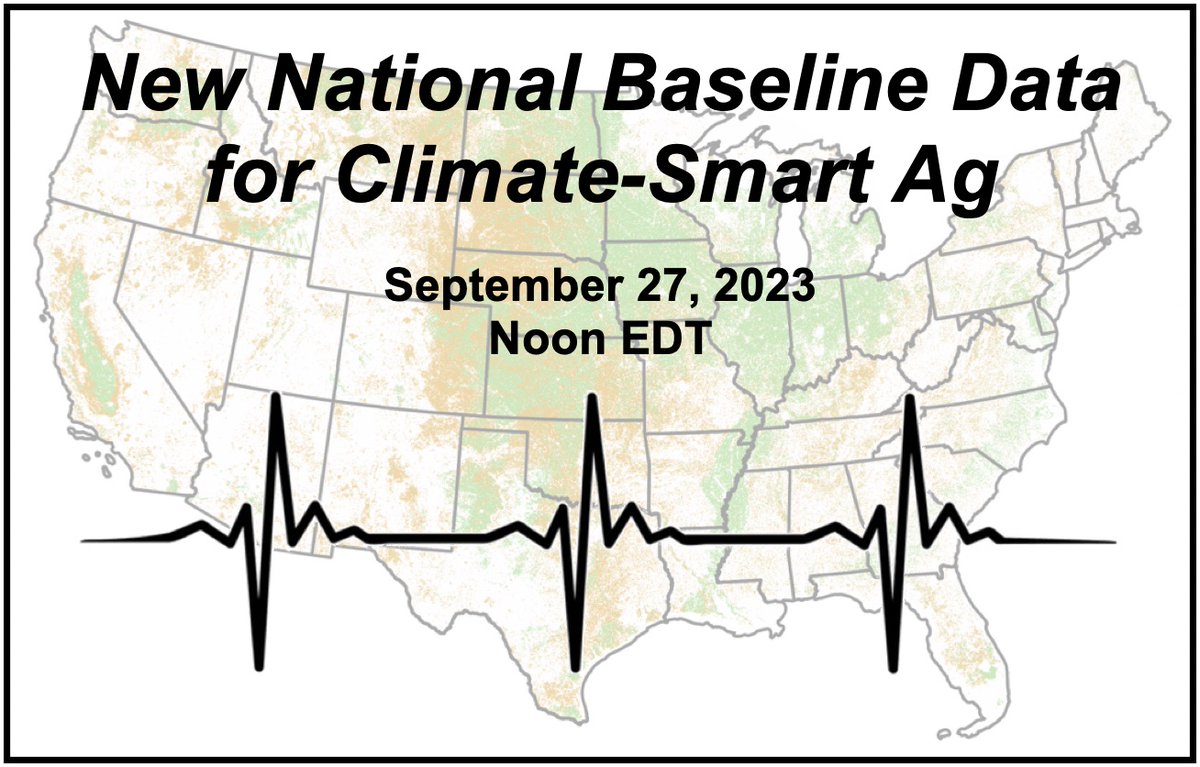 FoodSystem_CAMO's tweet image. Tomorrow is the day to learn about new national #BaselineData on adoption of #ClimateSmartAg practices like #CoverCrops and #NoTill at our #OptisData webinar. Register (free!) at bit.ly/OpTISWebinar9-… Speakers from @RegrowAg @CTIC_Tweet @NatureAg @FoundationFAR @MarketEcosystem