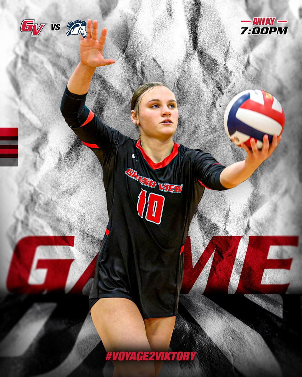 Viking Athletics (@vikingathletics) on Twitter photo 🏐| #GAMEDAY | <a href="/GVU_VB/">Grand View Women’s Volleyball</a>
🆚: Mount Mercy University
📍: Cedar Rapids, IA
⏰: 7:00 PM
📈: ow.ly/Rcmx50PPqEU
📹: ow.ly/O5lg50PPqET
#Voyage2Viktory 🏐| #GAMEDAY | <a href="/GVU_VB/">Grand View Women’s Volleyball</a>
🆚: Mount Mercy University
📍: Cedar Rapids, IA
⏰: 7:00 PM
📈: ow.ly/Rcmx50PPqEU
📹: ow.ly/O5lg50PPqET
#Voyage2Viktory