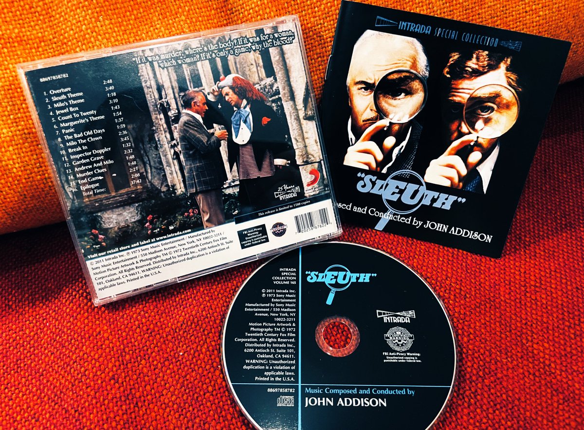 Meglio_Stasera's tweet photo. 1998年のAnchor Bay盤DVDから25年… 仏盤キタァァΣ三(;゚;∀;゚;ノ )ノ サントラは毎週のようにヘビロテしてるんですけどね。オズワルド・モリスの映像は蘇っているのだろうか⁉︎
#Sleuth
#JosephLMankiewicz
#LaurenceOlivier
#MichaelCaine
#AnthonyShaffer
#JohnAddison
#OswaldMorris
#KenAdam https://t.co/r6XvRpF2H8