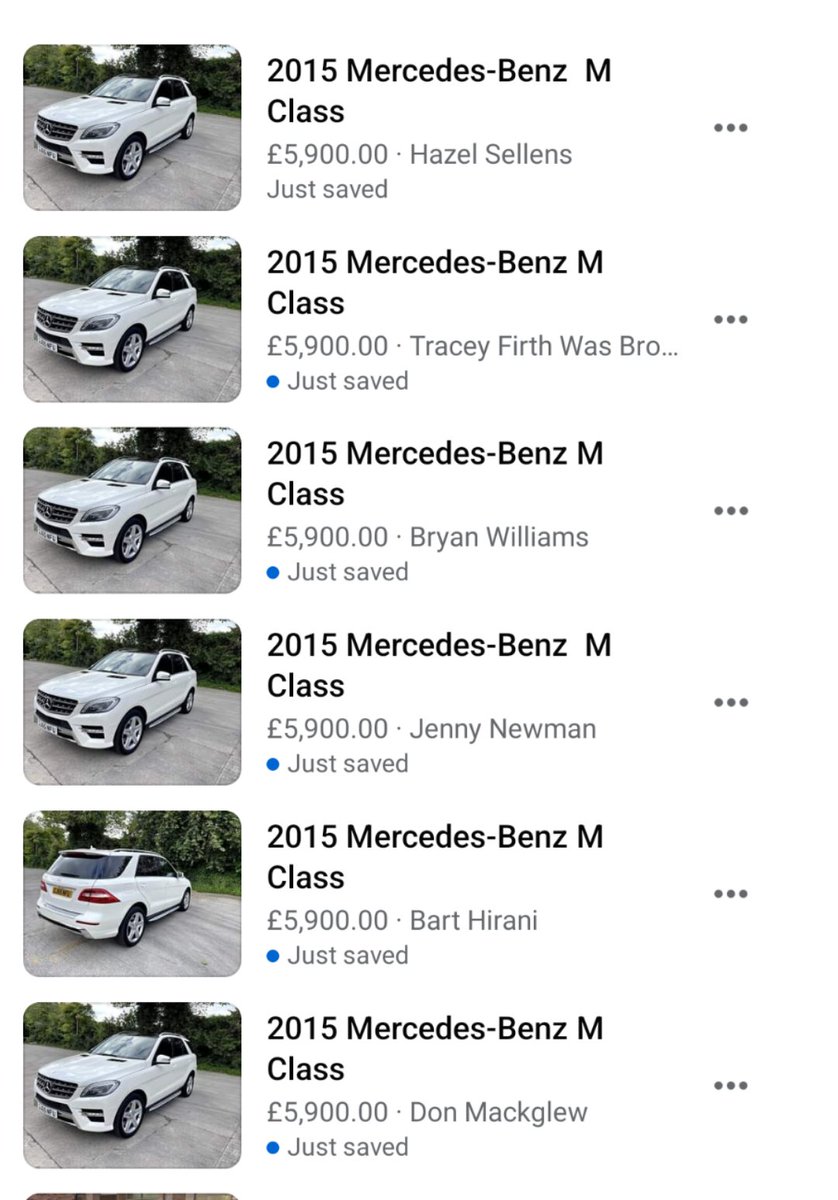 Davet66's tweet photo. @facebook @Meta think you need to sort out Facebook Market Place, how can at least 6 people be selling the same vehicle, in 6 different towns across the country, this is not the only thing, just a severe example!!.. https://t.co/aec0UdUy3m