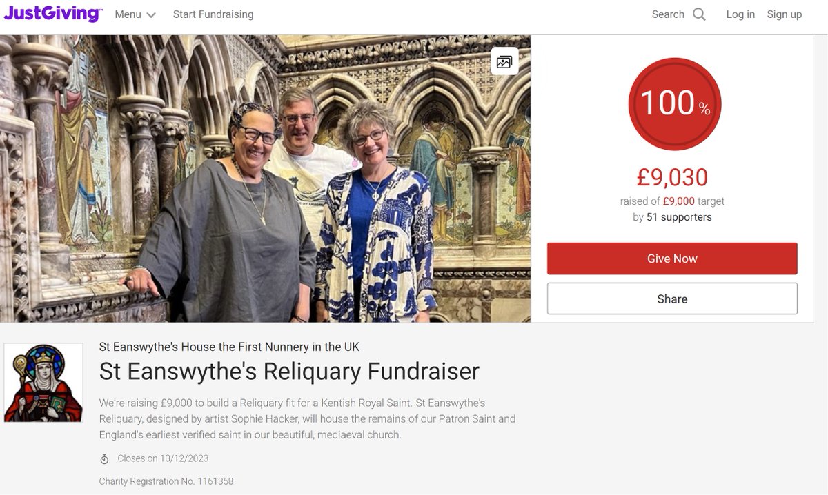 Wow!! What an extraordinary and generous response there has been! Amazingly, our £9,000 target has already been reached, and we are only halfway through our fundraising campaign. THANK YOU SO MUCH to everyone who has contributed! justgiving.com/campaign/saint…