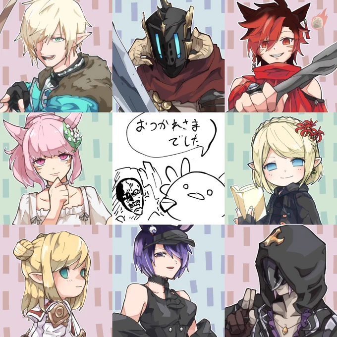 なんやかんやあって全員描いた。お疲れ様でした!セカンド 