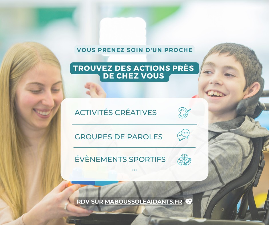 Ma Boussole Aidants référence les #évènements destinés aux personnes en situation de handicap, malades ou en perte d'autonomie, et à leurs proches #aidants. 👉 Découvrir des actions proches de chez vous : bit.ly/457L0EE