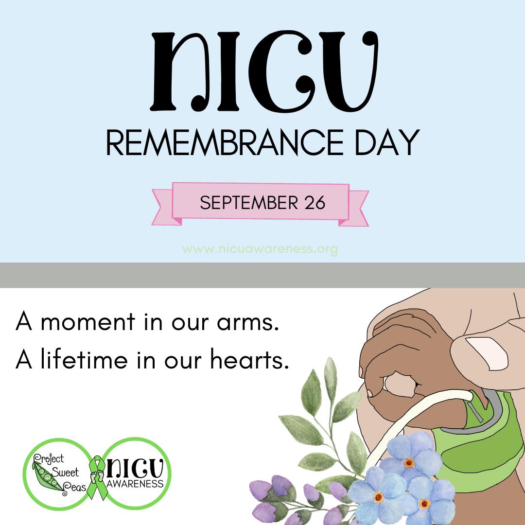 On NICU Remembrance Day, we pause to remember and honor the little warriors who didn't make it home from the NICU. Each tiny life touched our hearts deeply, and their memory lives on forever. #NICURemembranceDay #NICUAwarenessMonth