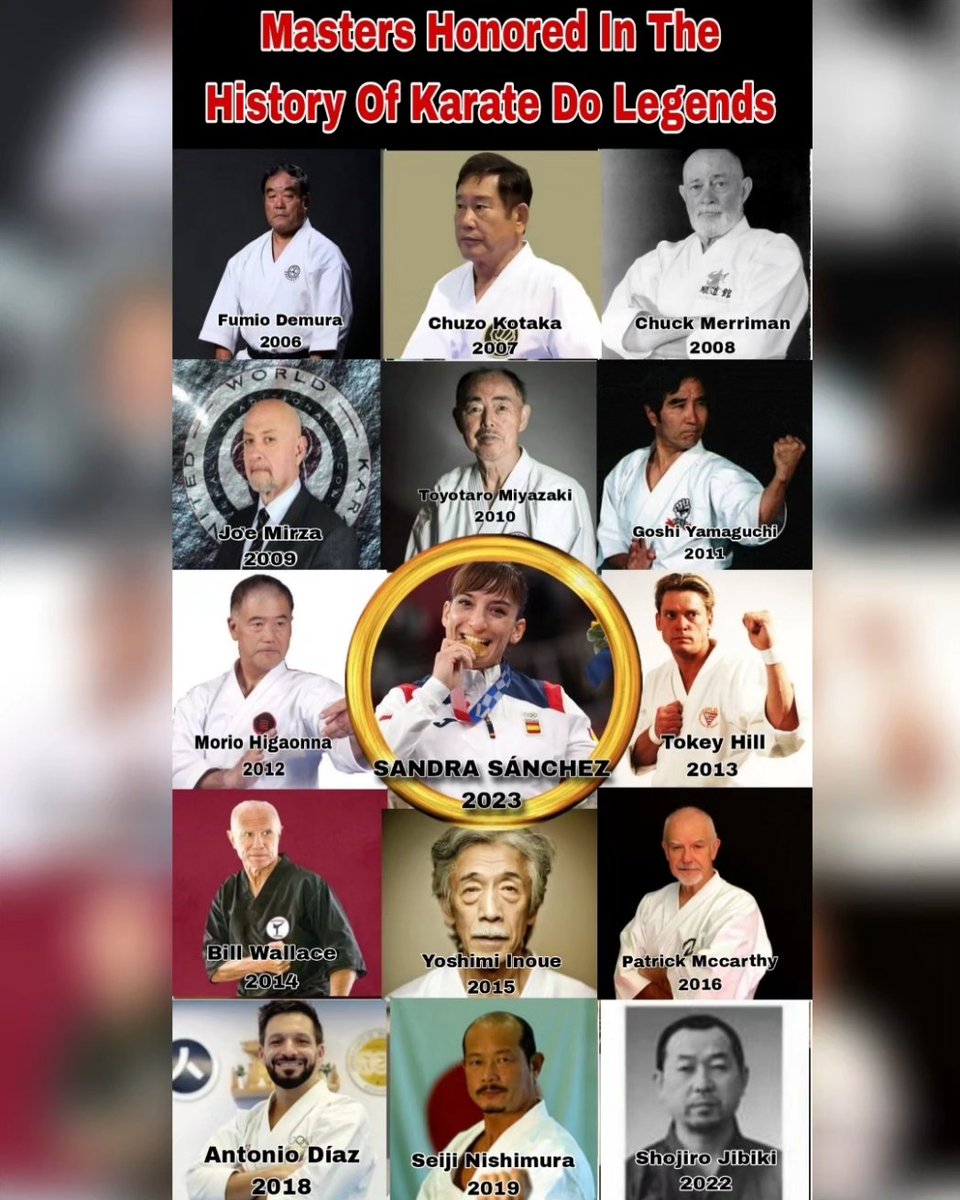 sandrasankarate's tweet photo. 𝙆𝙖𝙧𝙖𝙩𝙚 𝘿𝙤 𝙇𝙚𝙜𝙚𝙣𝙙𝙨
La primera mujer en recibir este reconocimiento 😊🥋 un honor aparecer en esta foto rodeada de tantos maestros... De tanto karate🔝
Gracias #josefundora por esta distinción 🙏🥋

#Karate #Legend #EEUU #Miami #SandraSanKarate https://t.co/Zyx09cjhAn