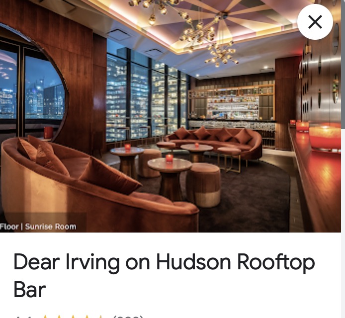 Hey #NYC #NY tweeps. I am speaking at <a href="/wrldcty/">WRLDCTY</a> next Tuesday afternoon. There is no Q&amp;A, so I want to invite audience members to a local bar after the event to chat. WHERE SHOULD WE GO near the Times Center? 
This place looks good: