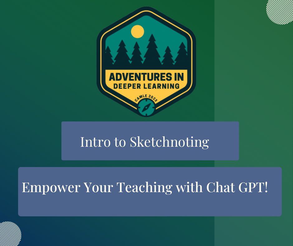 camlecolorado's tweet photo. Just a sampler of two sessions that will be offered at #CAMLE23 this October 7th. Join us on Saturday, and leave with tools you can use on Monday!
#adventuresindeeperlearning https://t.co/eydGe5rGH7