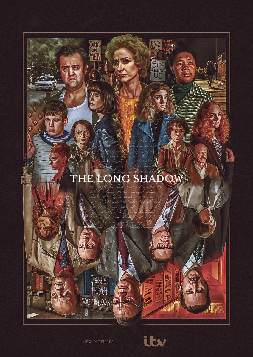 THE LONG SHADOW 🎨 Truly honoured to share my poster artwork for @LewisAEA's 7-part drama on @ITV. It's all very overwhelming, so I'll just say thank you to an amazing cast & crew - especially Lewis, the best in the business. 👍 Be sure to catch it every Monday. 🖤