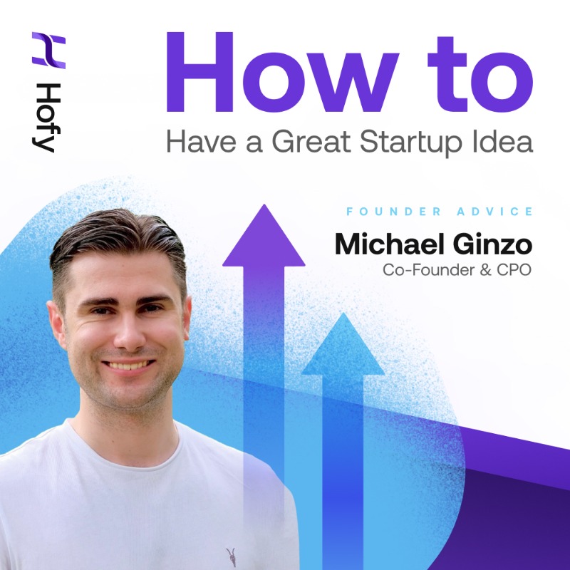 hofy's tweet photo. “Great ideas aren't just lightbulb moments; they're process-driven” 🔄

In our latest blog post, our Co-Founder and CPO @michaelginzo unpacks what makes a great startup idea, and how to nurture it. 💪

From inspiration to innovation, learn how to make your idea truly exceptional.