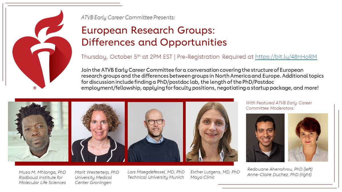 `Last Webinar of the Year 2023 hosted by @ATVBEarlyCareer: Please register and join the discussion on the differences between 'European vs. USA' opportunities!