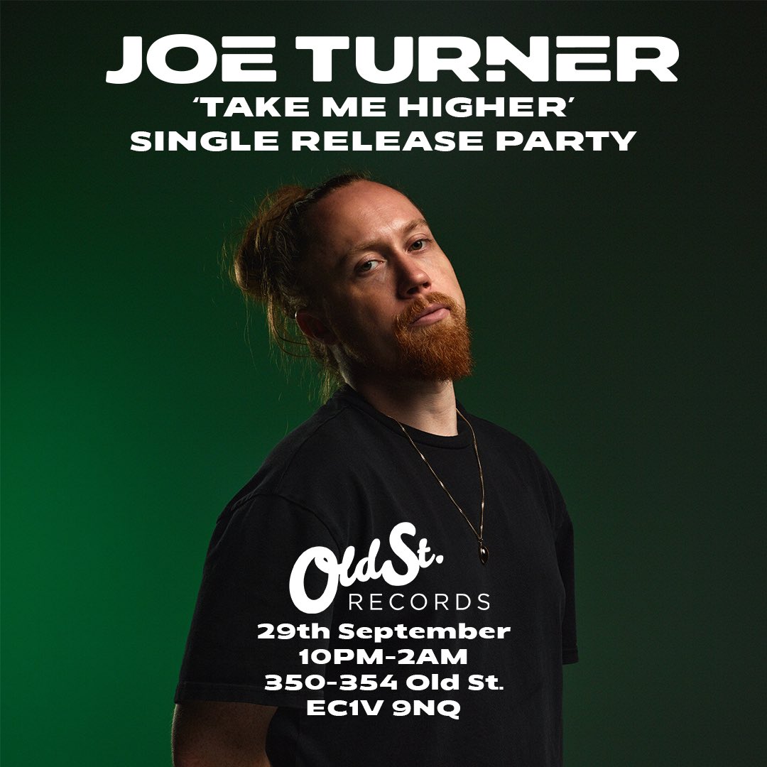 Joe Turner (@joeturnerr) on Twitter photo ⢠TAKE ME HIGHER ⢠RELEASE PARTY ā¢
Heading down to <a href="/OldStRecords/">Old St. Records</a> this FRIDAY to celebrate the release of my new single. Iāll be spinning tunes ALL NIGHT from 10PM-2AM. Itās free entry up until 9PM so get down early for a huge night of tuuunes ⢠TAKE ME HIGHER ⢠RELEASE PARTY ā¢
Heading down to <a href="/OldStRecords/">Old St. Records</a> this FRIDAY to celebrate the release of my new single. Iāll be spinning tunes ALL NIGHT from 10PM-2AM. Itās free entry up until 9PM so get down early for a huge night of tuuunes