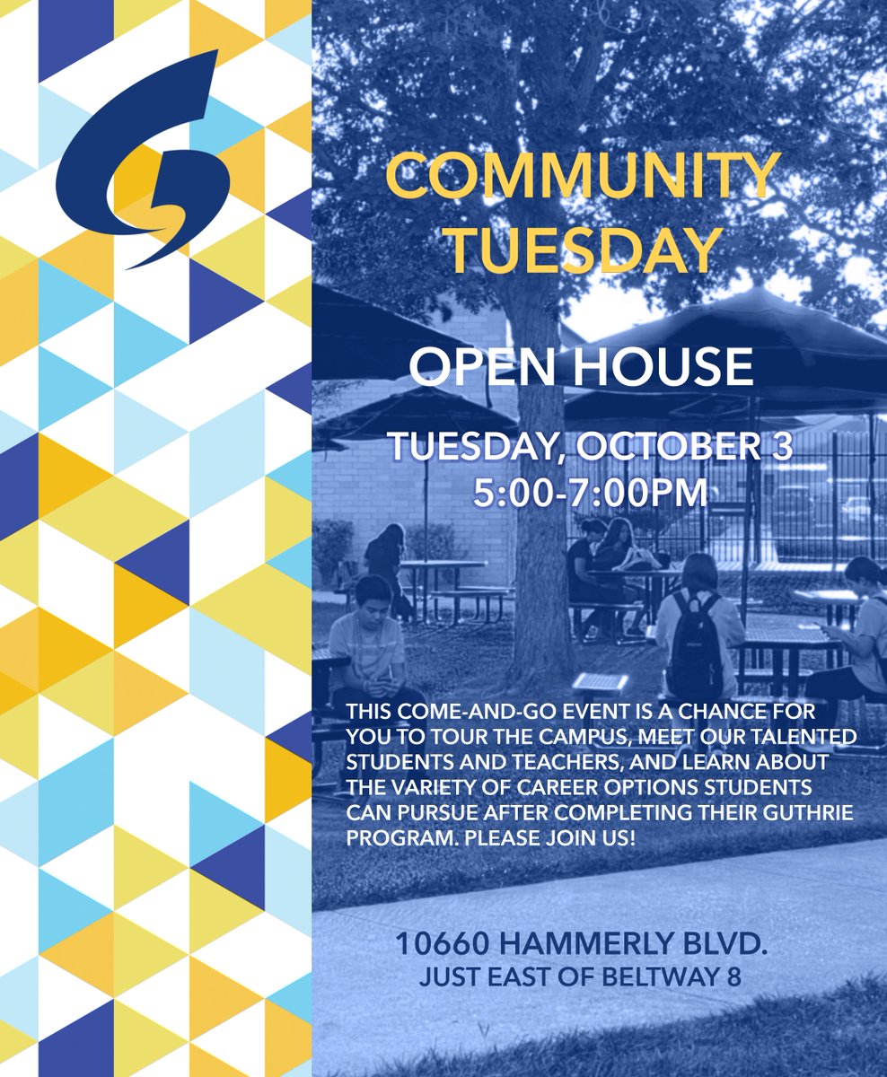 Our Open House is one week from tonight! Please join us on Tuesday 10/3 from 5-7 PM to visit Guthrie and the Agricultural Center. Click for more information buff.ly/3PrTTU1