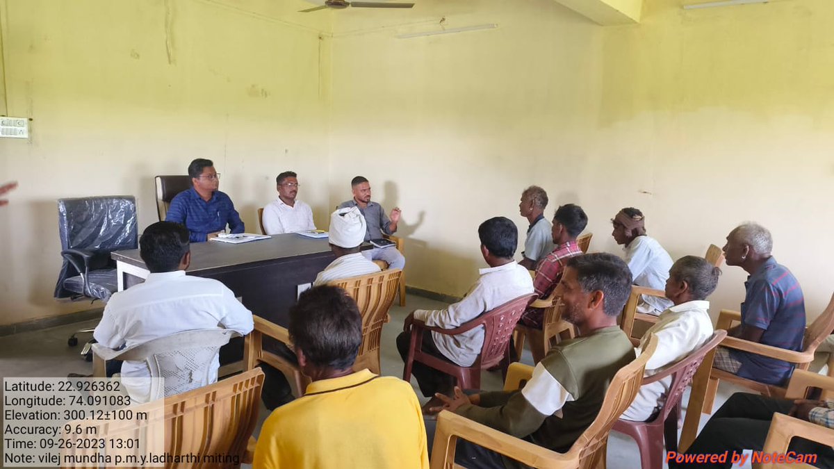 Visited Mundha and Dungri villages and interacted with the PMAY beneficiaries. Aware them about the benefits related with early completion of their house.