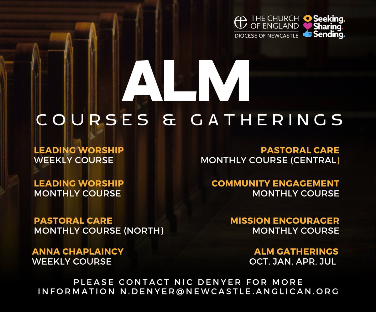 NclDiocese's tweet photo. Exciting news! We have a range of #LayMinistry courses coming up over the next few months & regular gatherings planned for those who have already completed training / those currently training. For more details including times, dates & venues 👉 https://t.co/KrQDhqnZZs https://t.co/ipId2918lr