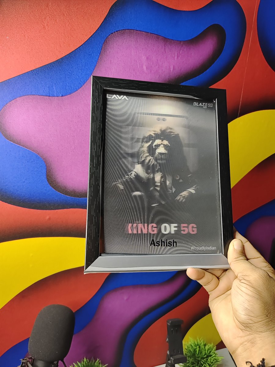 ashishnayakone's tweet photo. #Kingof5G is Here ๐ฎ๐ณ
Lava Blaze Pro 5G is Here ๐ฅ
Launch Price โน12,499
More Details Very Soon....
@LavaMobile
#BlazePro5G #LavaMobiles #KingOf5G https://t.co/rxVcB4bH83