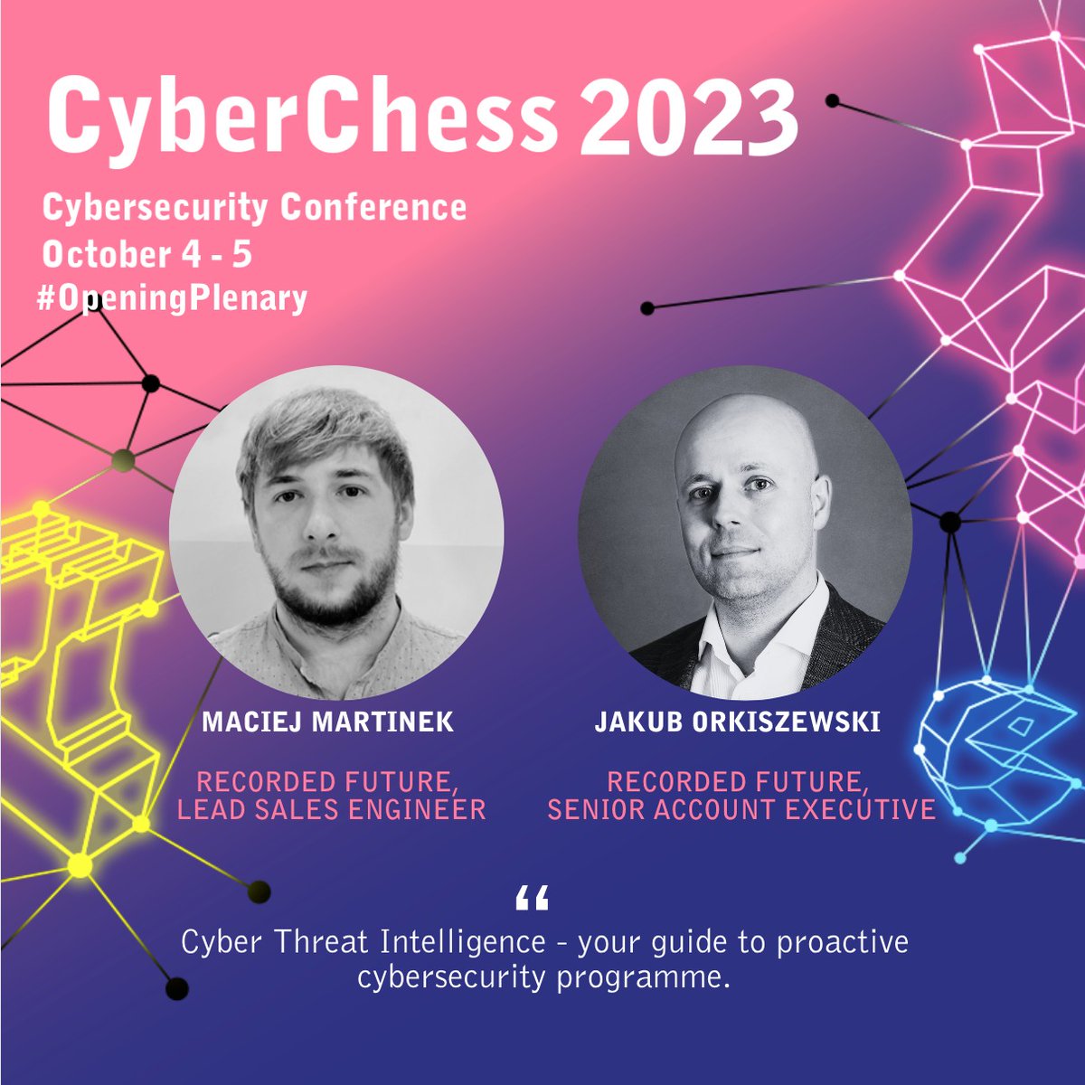 certlv's tweet image. (1/2) #CyberChess2023 konferencē noteikti pievērsiet uzmanību arī prezentācijai “Kiberdraudu  izlūkošana  - ceļvedis proaktīvai kiberdrošības programmai”, kas notiks  5.oktobrī no plks. 9:45-10:10. 🕤 Reģistrācija dalībai online cyberchess.lv